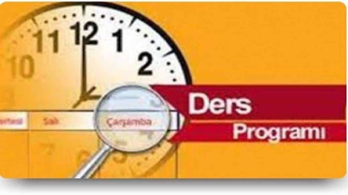 22/09/2025 Tarihinden İtibaren Geçerli Sınıf/Şubelerin Ders Programı